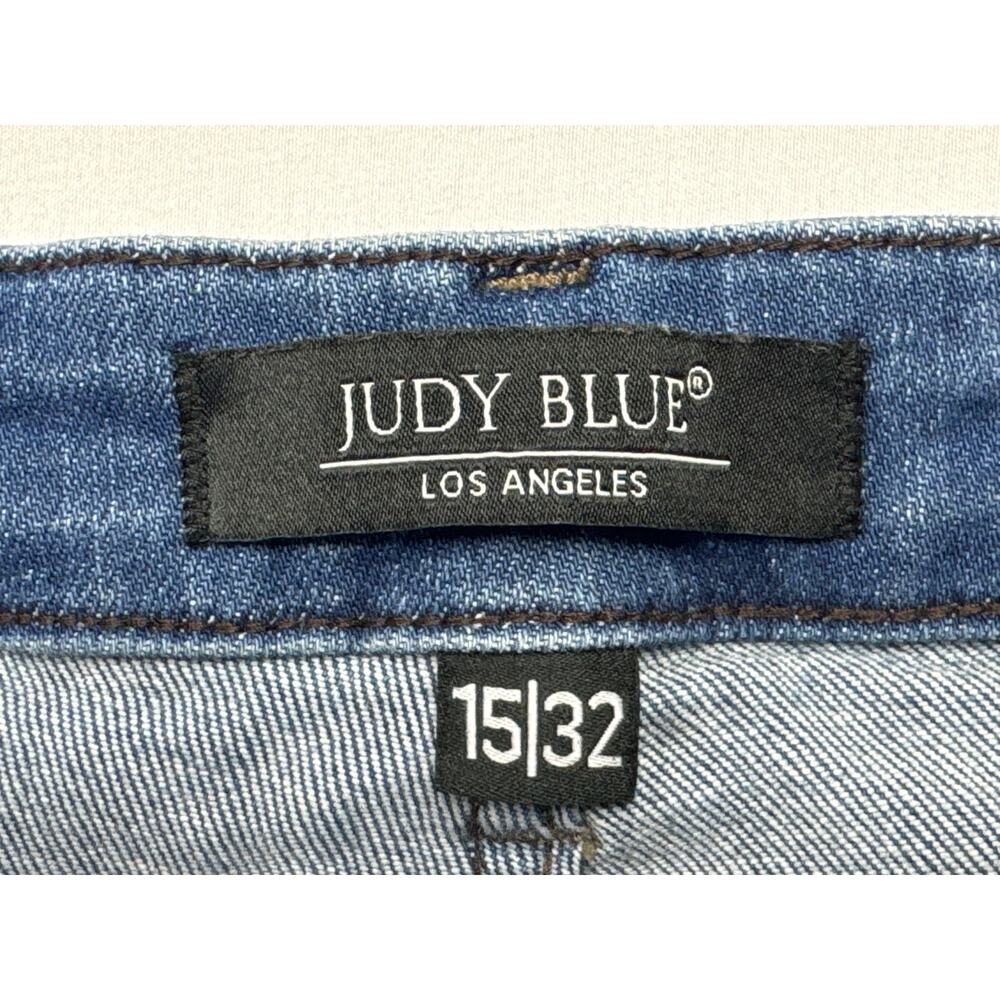 Judy Blue Women's Boyfriend Fit Blue Stretch  Jeans - Size 15/32 (32x27)* - Picture 4 of 6